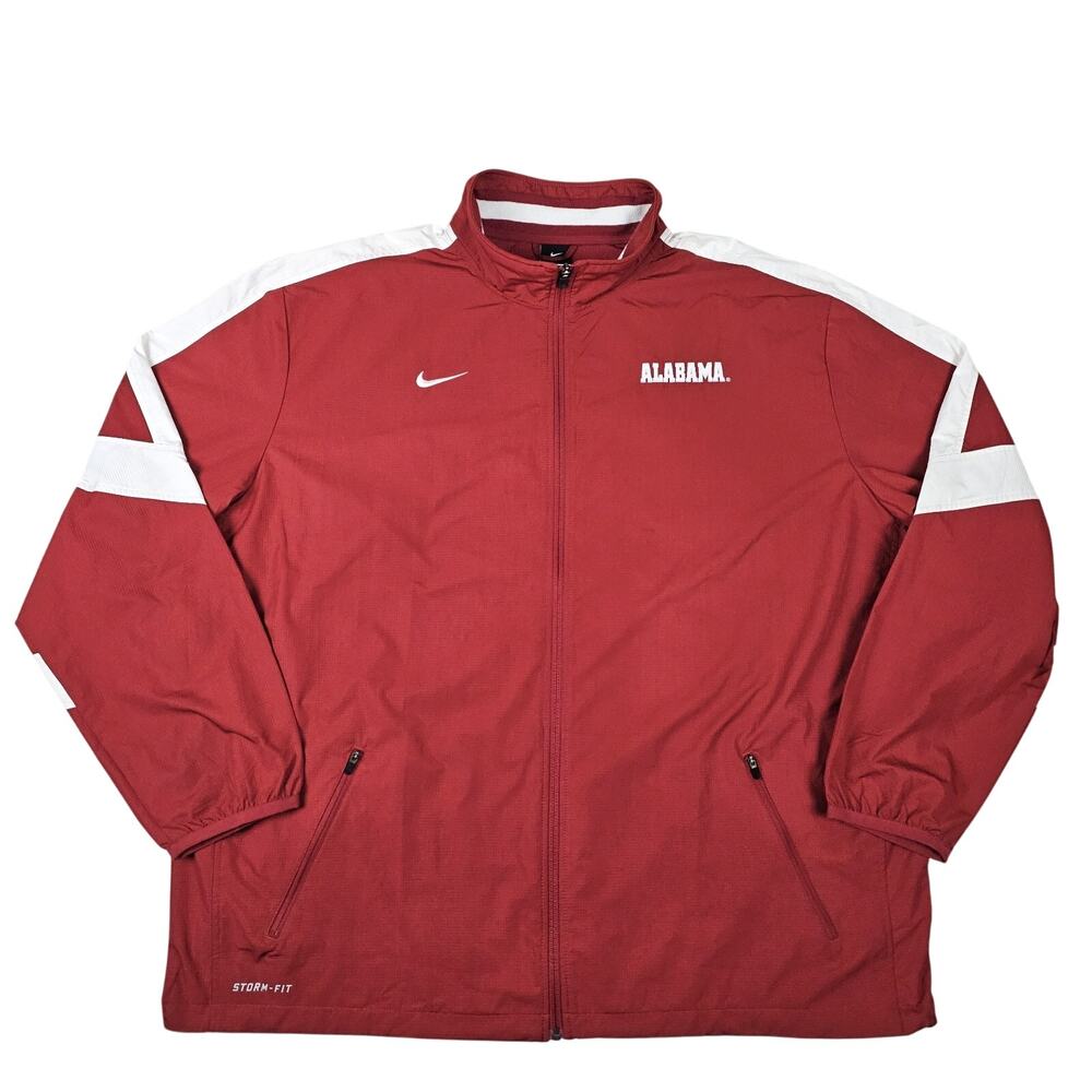Nike Alabama Crimson Tide Jacket Windbreaker Mens‎ XXL Red Storm-Fit Full-Zip